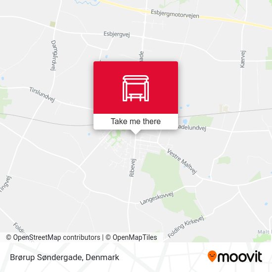 Brørup Søndergade map