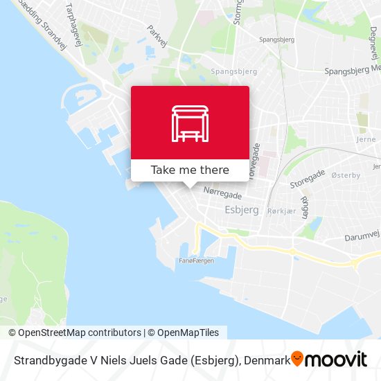 Strandbygade V Niels Juels Gade (Esbjerg) map