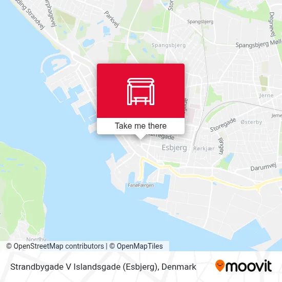 Strandbygade V Islandsgade (Esbjerg) map