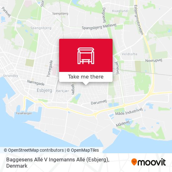Baggesens Allé V Ingemanns Allé (Esbjerg) map