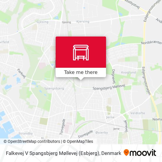 Falkevej V Spangsbjerg Møllevej (Esbjerg) map