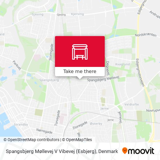 Spangsbjerg Møllevej V Vibevej (Esbjerg) map