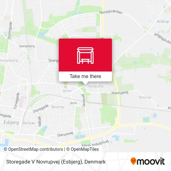 Storegade V Novrupvej (Esbjerg) map