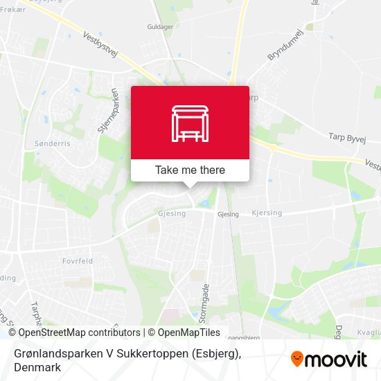 Grønlandsparken V Sukkertoppen (Esbjerg) map