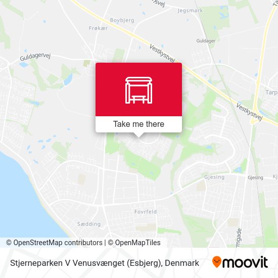 Stjerneparken V Venusvænget (Esbjerg) map