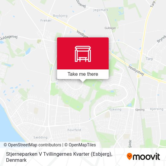 Stjerneparken V Tvillingernes Kvarter (Esbjerg) map