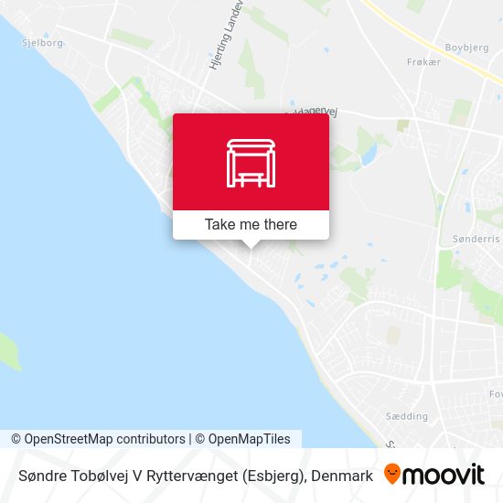 Søndre Tobølvej V Ryttervænget (Esbjerg) map