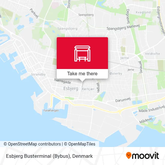 Esbjerg Busterminal (Bybus) map