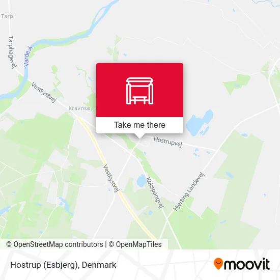 Hostrup (Esbjerg) map