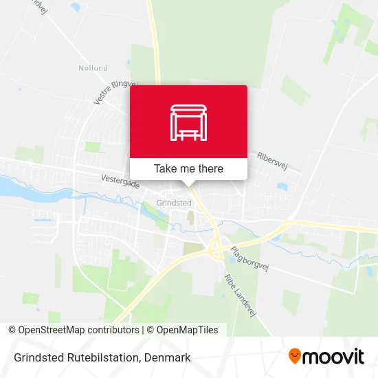 Grindsted Rutebilstation map