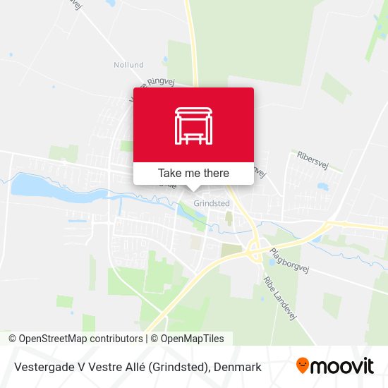 Vestergade V Vestre Allé (Grindsted) map
