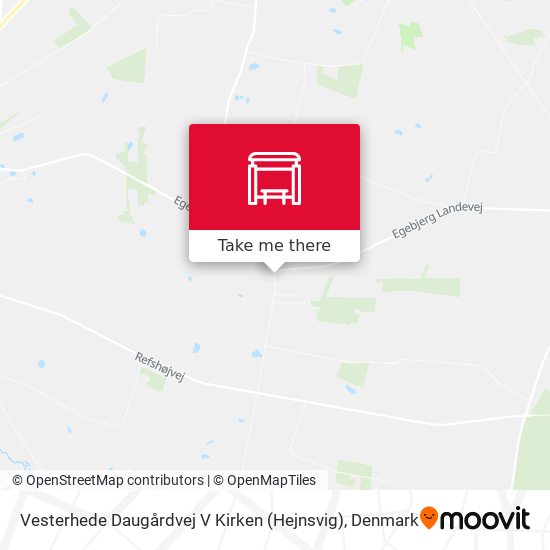 Vesterhede Daugårdvej V Kirken (Hejnsvig) map