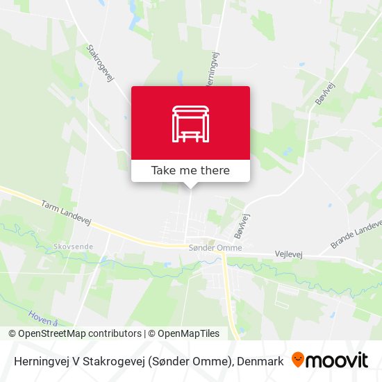 Herningvej V Stakrogevej (Sønder Omme) map