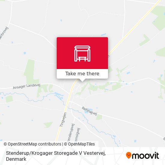 Stenderup / Krogager Storegade V Vestervej map
