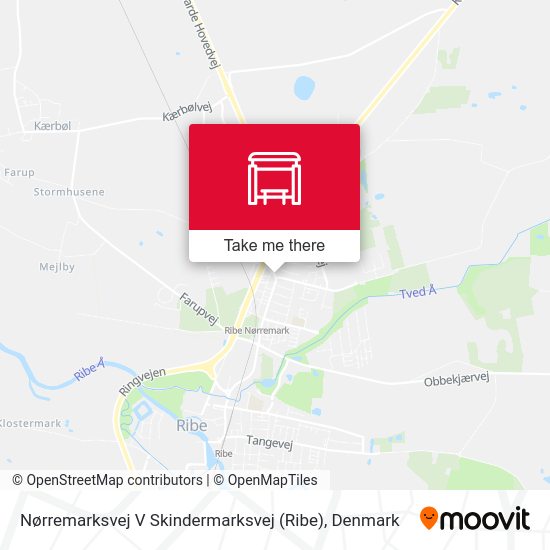 Nørremarksvej V Skindermarksvej (Ribe) map