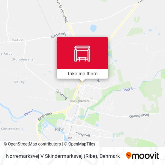Nørremarksvej V Skindermarksvej (Ribe) map