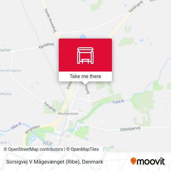 Sorsigvej V Mågevænget (Ribe) map