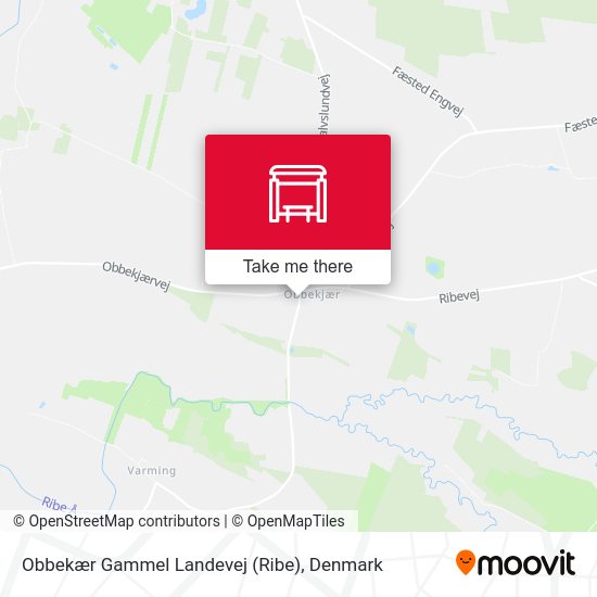 Obbekær Gammel Landevej (Ribe) map