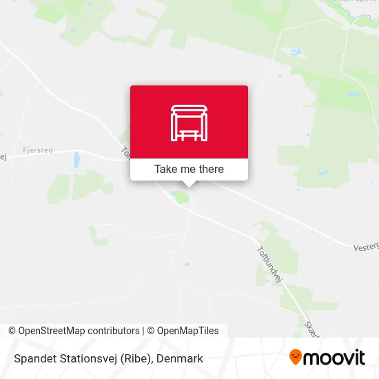 Spandet Stationsvej (Ribe) map