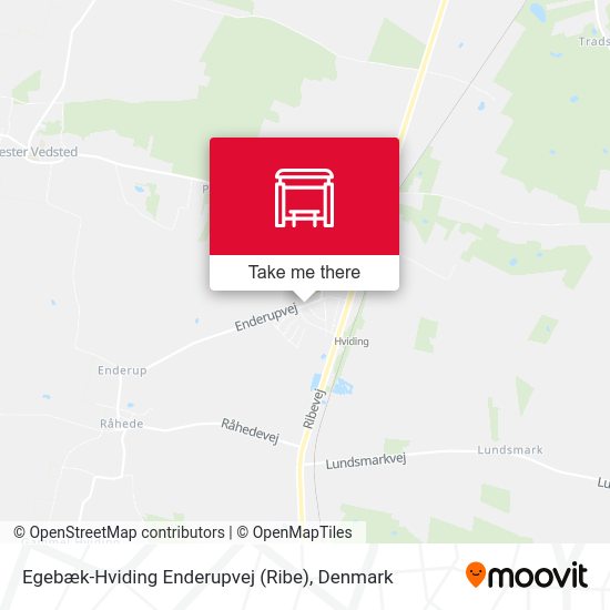 Egebæk-Hviding Enderupvej (Ribe) map