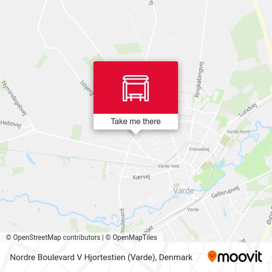 Nordre Boulevard V Hjortestien (Varde) map