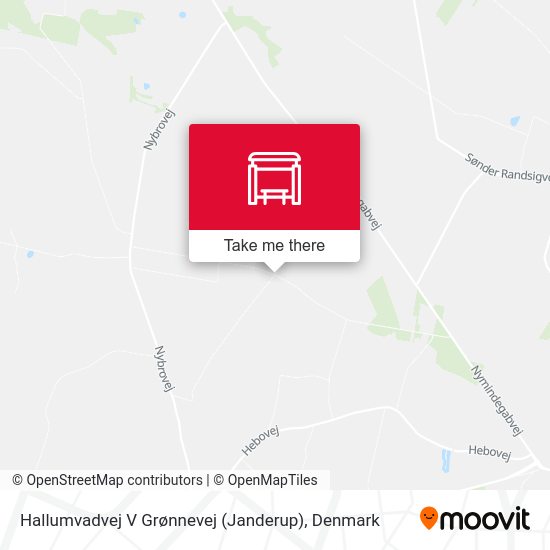 Hallumvadvej V Grønnevej (Janderup) map