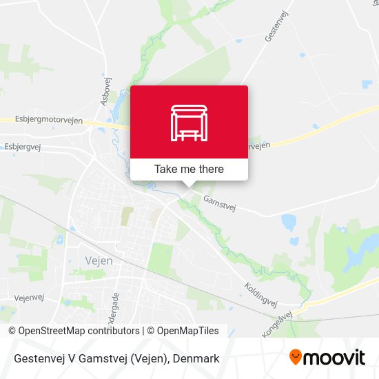 Gestenvej V Gamstvej (Vejen) map