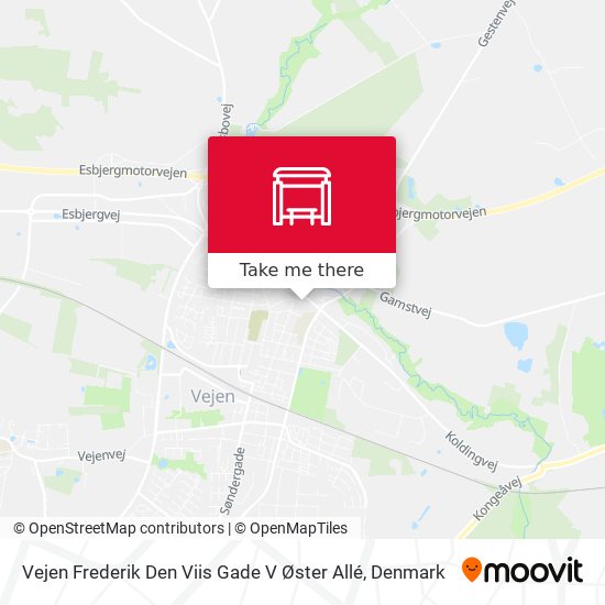 Vejen Frederik Den Viis Gade V Øster Allé map