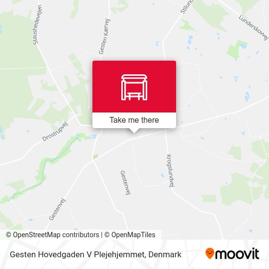 Gesten Hovedgaden V Plejehjemmet map