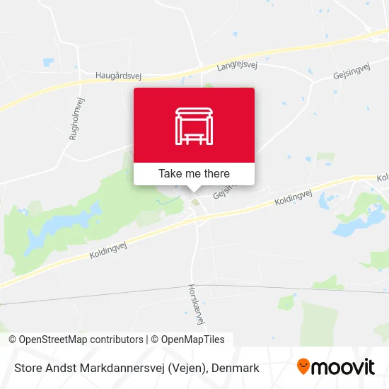 Store Andst Markdannersvej (Vejen) map