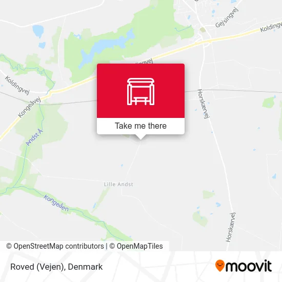Roved (Vejen) map