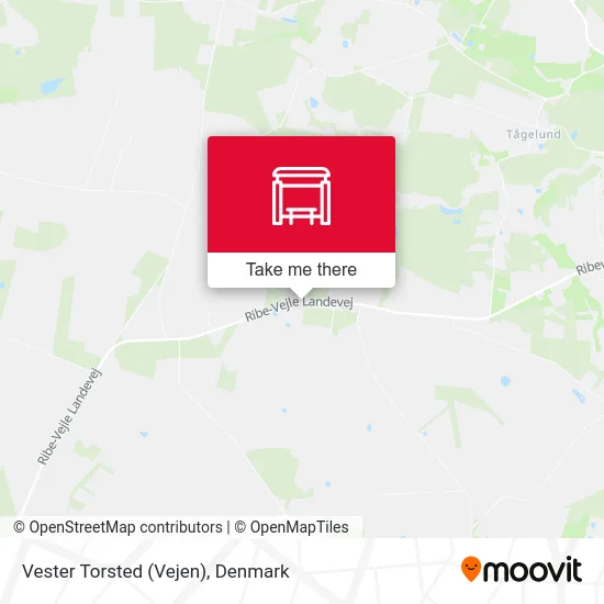 Vester Torsted (Vejen) map