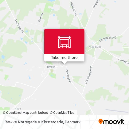 Bække Nørregade V Klostergade map