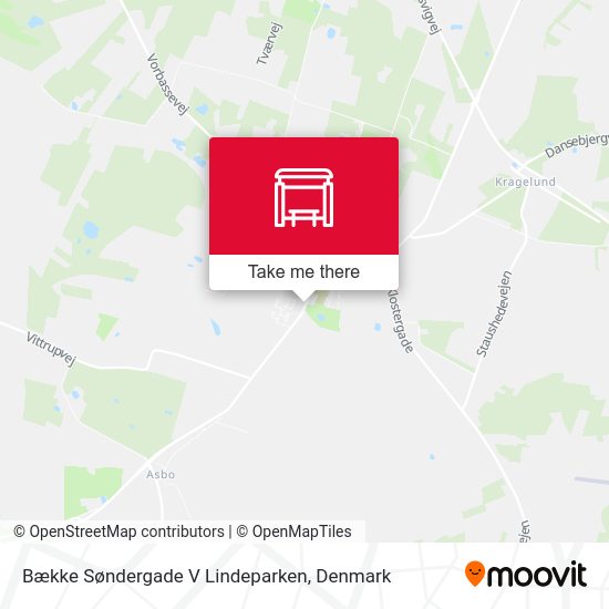 Bække Søndergade V Lindeparken map