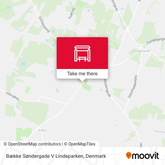 Bække Søndergade V Lindeparken map