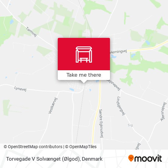 Torvegade V Solvænget (Ølgod) map