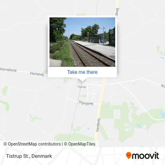 Tistrup St. map