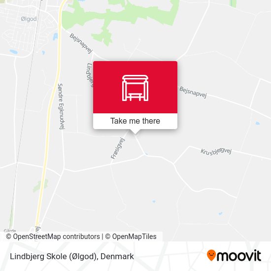 Lindbjerg Skole (Ølgod) map