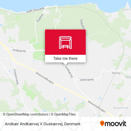 Andkær Andkærvej V Ouskærvej map