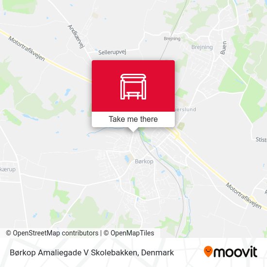Børkop Amaliegade V Skolebakken map