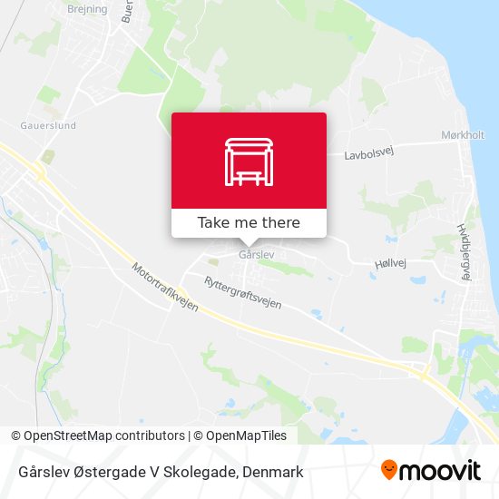 Gårslev Østergade V Skolegade map