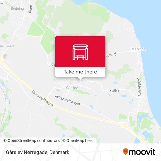 Gårslev Nørregade map