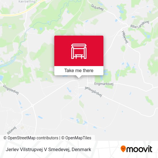 Jerlev Vilstrupvej V Smedevej map