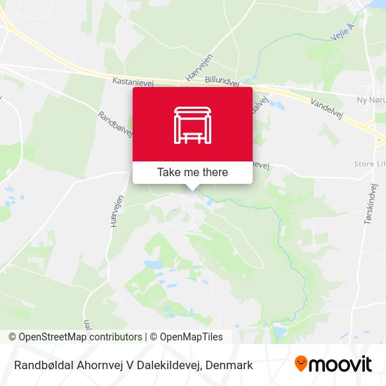 Randbøldal Ahornvej V Dalekildevej map