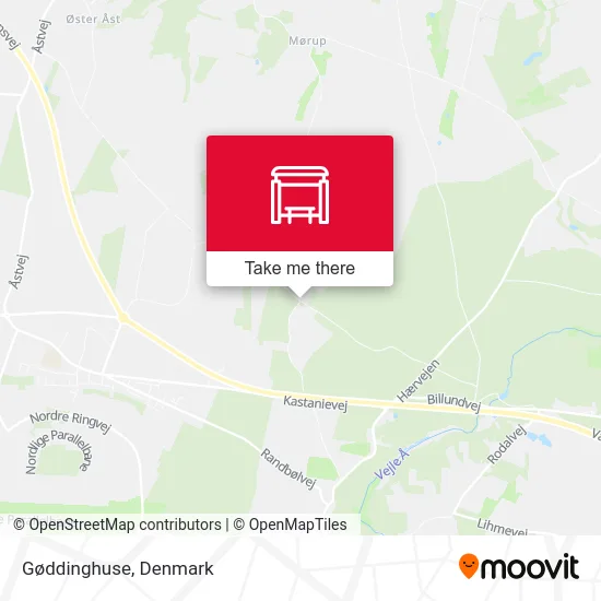 Gøddinghuse map