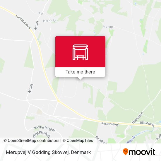 Mørupvej V Gødding Skovvej map