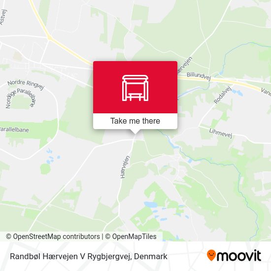 Randbøl Hærvejen V Rygbjergvej map