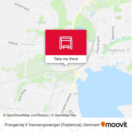 Prangervej V Hannerupvænget (Fredericia) map