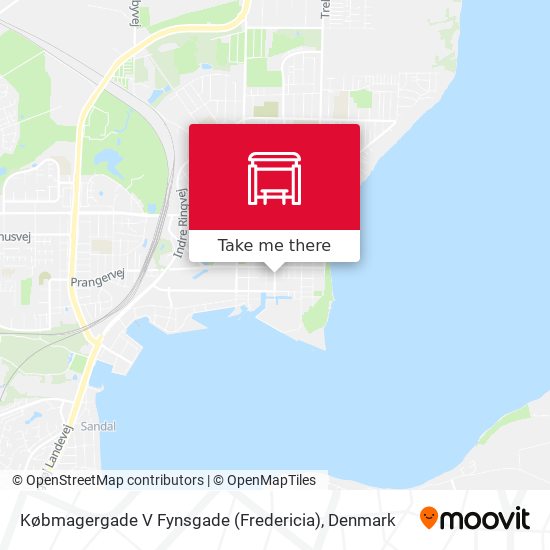 Købmagergade V Fynsgade (Fredericia) map