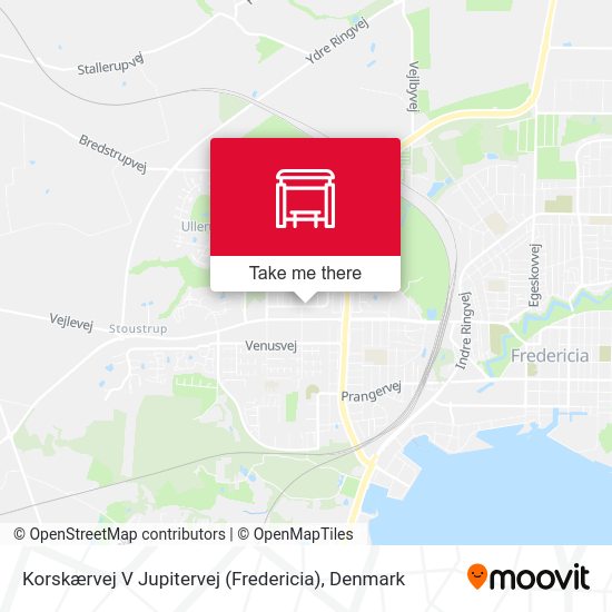 Korskærvej V Jupitervej (Fredericia) map